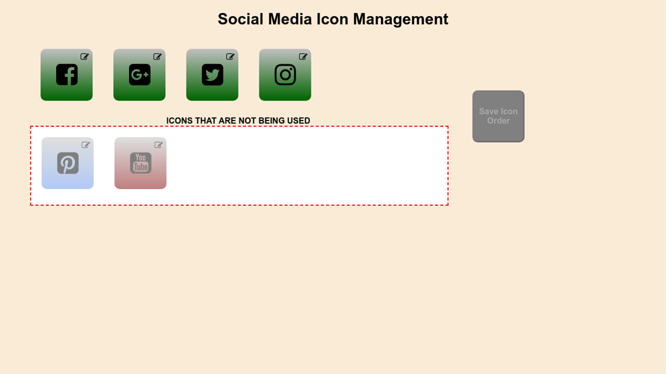 Drag & Drop Icon Manager